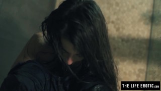 Super model washes away her sins by masturbating in the shower